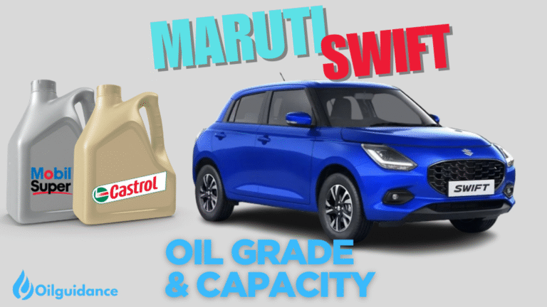 maruti swift engine oil capacity and oil type