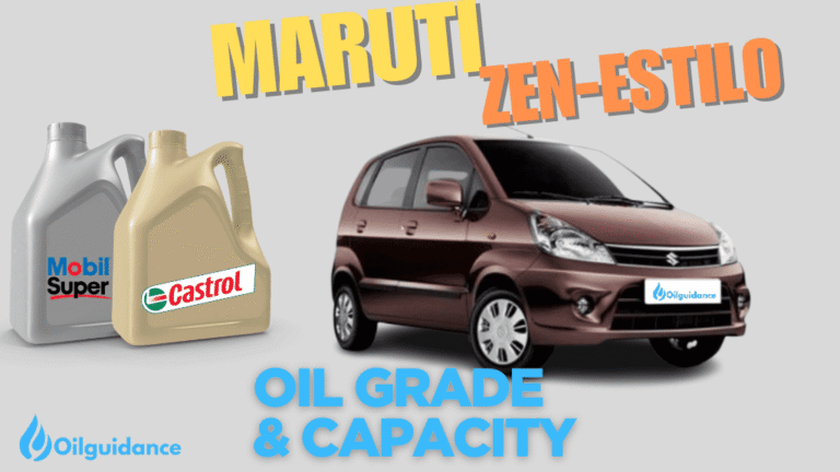 Maruti zen estilo Engine Oil Capacity and Oil Type