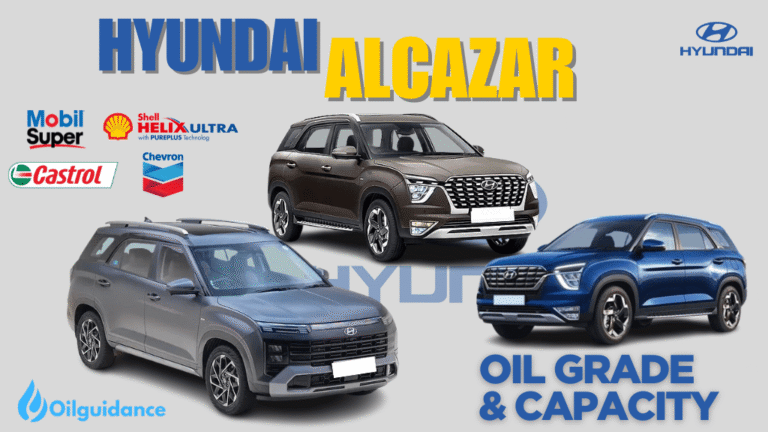 Hyundai Alcazar engine oil capacity and type 2025
